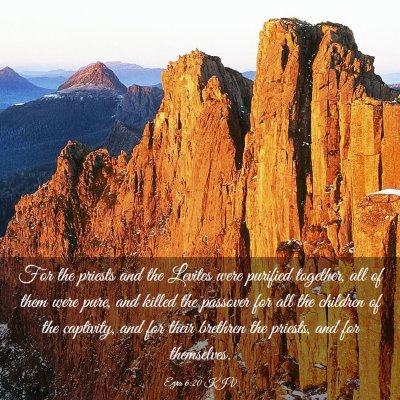 Picture 03 - Ezra 6:20 KJV - For the priests and the Levites were purified - Bible Verse Picture