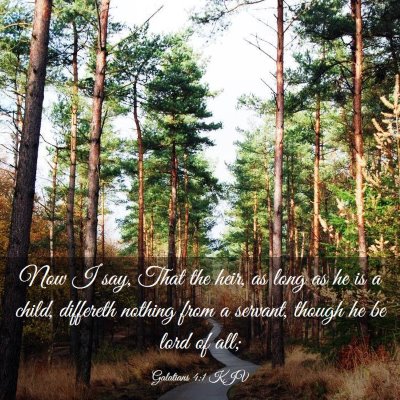 Picture 03 - Galatians 4:1 KJV - Now I say, That the heir, as long as he is a - Bible Verse Picture