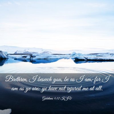 Picture 03 - Galatians 4:12 KJV - Brethren, I beseech you, be as I am; for I am as - Bible Verse Picture