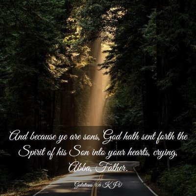 Picture 03 - Galatians 4:6 KJV - And because ye are sons, God hath sent forth the - Bible Verse Picture