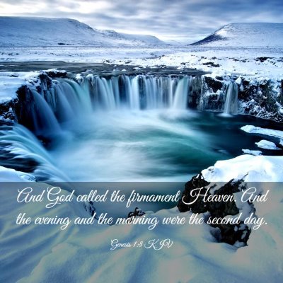 Picture 03 - Genesis 1:8 KJV - And God called the firmament Heaven. And the - Bible Verse Picture