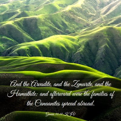 Picture 03 - Genesis 10:18 KJV - And the Arvadite, and the Zemarite, and the - Bible Verse Picture