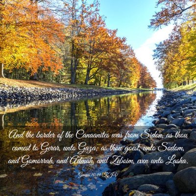 Picture 03 - Genesis 10:19 KJV - And the border of the Canaanites was from Sidon, - Bible Verse Picture