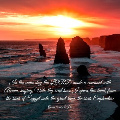 Picture 03 - Genesis 15:18 KJV - In the same day the LORD made a covenant with - Bible Verse Picture