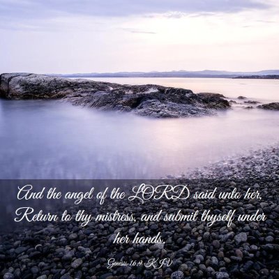Picture 03 - Genesis 16:9 KJV - And the angel of the LORD said unto her, Return - Bible Verse Picture