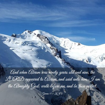 Picture 03 - Genesis 17:1 KJV - And when Abram was ninety years old and nine, the - Bible Verse Picture