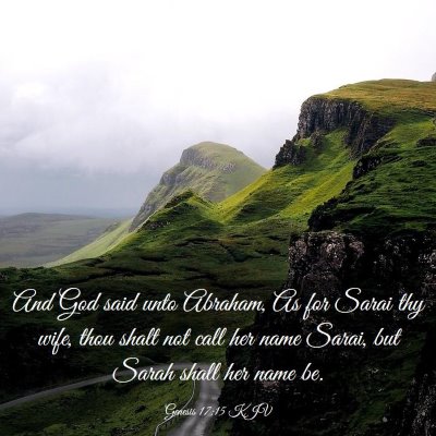 Picture 03 - Genesis 17:15 KJV - And God said unto Abraham, As for Sarai thy wife, - Bible Verse Picture