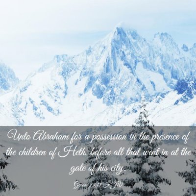 Picture 03 - Genesis 23:18 KJV - Unto Abraham for a possession in the presence of - Bible Verse Picture