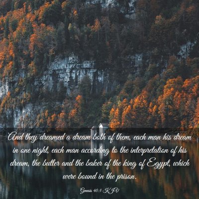 Picture 03 - Genesis 40:5 KJV - And they dreamed a dream both of them, each man - Bible Verse Picture