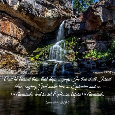 Picture 03 - Genesis 48:20 KJV - And he blessed them that day, saying, In thee - Bible Verse Picture