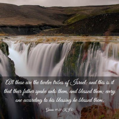 Picture 03 - Genesis 49:28 KJV - All these are the twelve tribes of Israel: and - Bible Verse Picture