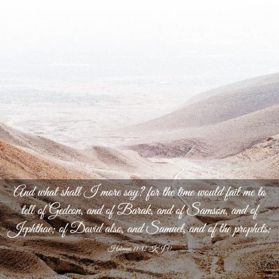 Picture 03 - Hebrews 11:32 KJV - And what shall I more say? for the time would - Bible Verse Picture