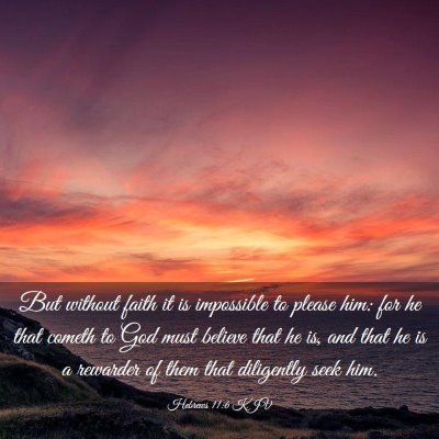 Picture 03 - Hebrews 11:6 KJV - But without faith it is impossible to please him: - Bible Verse Picture