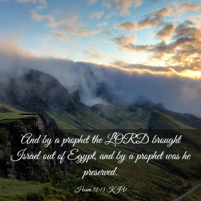 Picture 03 - Hosea 12:13 KJV - And by a prophet the LORD brought Israel out of - Bible Verse Picture