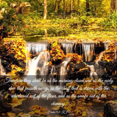 Picture 03 - Hosea 13:3 KJV - Therefore they shall be as the morning cloud and - Bible Verse Picture