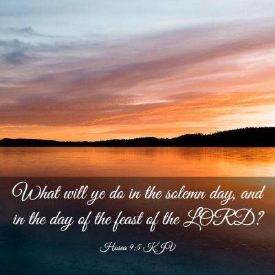 Picture 03 - Hosea 9:5 KJV - What will ye do in the solemn day, and in the day - Bible Verse Picture