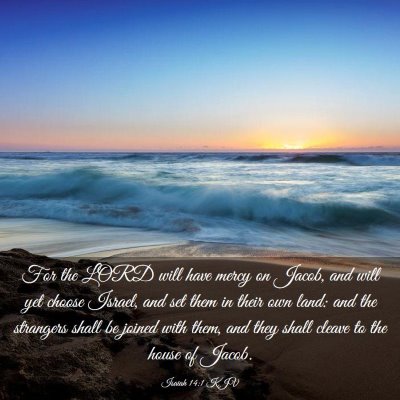 Picture 03 - Isaiah 14:1 KJV - For the LORD will have mercy on Jacob, and will - Bible Verse Picture