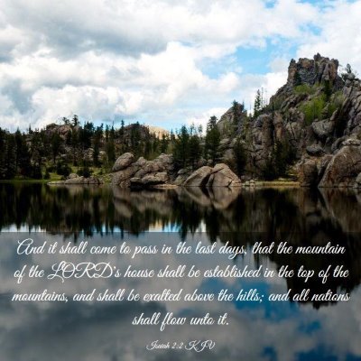 Picture 03 - Isaiah 2:2 KJV - And it shall come to pass in the last days, that - Bible Verse Picture