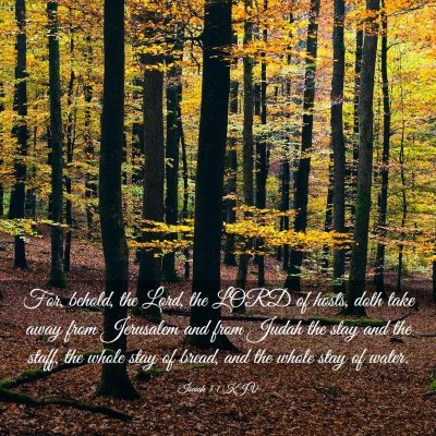 Picture 03 - Isaiah 3:1 KJV - For, behold, the Lord, the LORD of hosts, doth - Bible Verse Picture