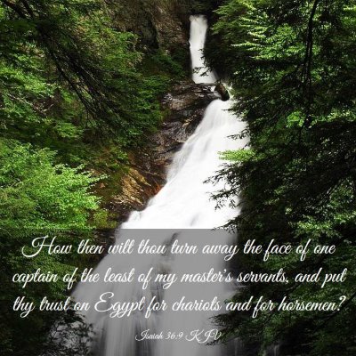 Picture 03 - Isaiah 36:9 KJV - How then wilt thou turn away the face of one - Bible Verse Picture