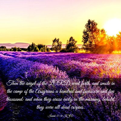 Picture 03 - Isaiah 37:36 KJV - Then the angel of the LORD went forth, and smote - Bible Verse Picture