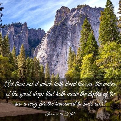 Picture 03 - Isaiah 51:10 KJV - Art thou not it which hath dried the sea, the - Bible Verse Picture