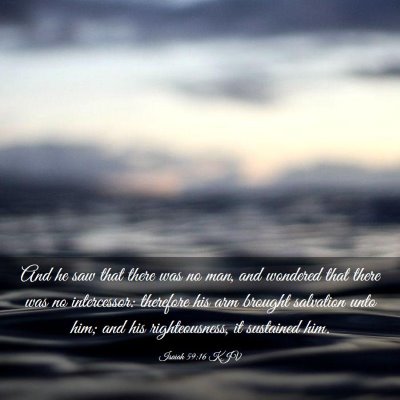Picture 03 - Isaiah 59:16 KJV - And he saw that there was no man, and wondered - Bible Verse Picture