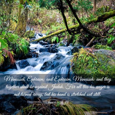 Picture 03 - Isaiah 9:21 KJV - Manasseh, Ephraim; and Ephraim, Manasseh: and - Bible Verse Picture