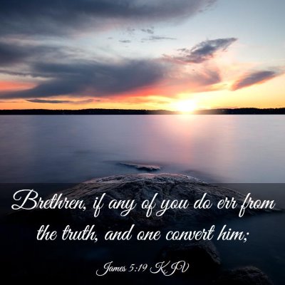 Picture 03 - James 5:19 KJV - Brethren, if any of you do err from the truth, - Bible Verse Picture