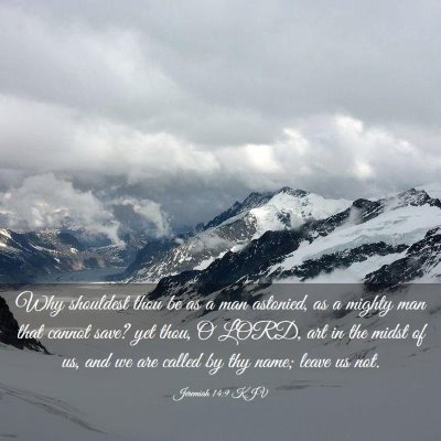 Picture 03 - Jeremiah 14:9 KJV - Why shouldest thou be as a man astonied, as a - Bible Verse Picture
