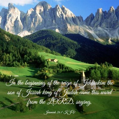 Picture 03 - Jeremiah 26:1 KJV - In the beginning of the reign of Jehoiakim the - Bible Verse Picture