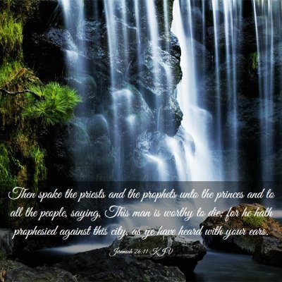 Picture 03 - Jeremiah 26:11 KJV - Then spake the priests and the prophets unto the - Bible Verse Picture