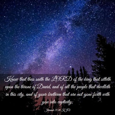 Picture 03 - Jeremiah 29:16 KJV - Know that thus saith the LORD of the king that - Bible Verse Picture