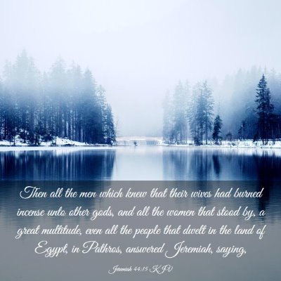 Picture 03 - Jeremiah 44:15 KJV - Then all the men which knew that their wives had - Bible Verse Picture
