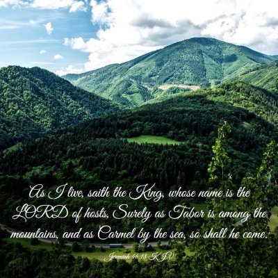 Picture 03 - Jeremiah 46:18 KJV - As I live, saith the King, whose name is the LORD - Bible Verse Picture