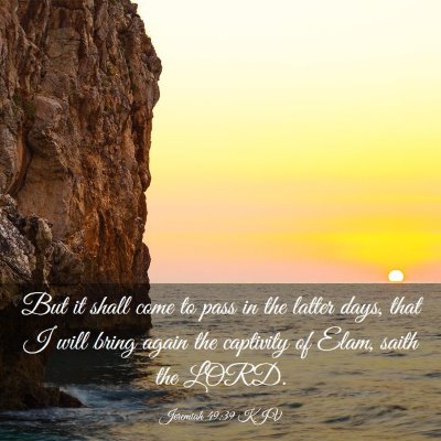 Picture 03 - Jeremiah 49:39 KJV - But it shall come to pass in the latter days, - Bible Verse Picture