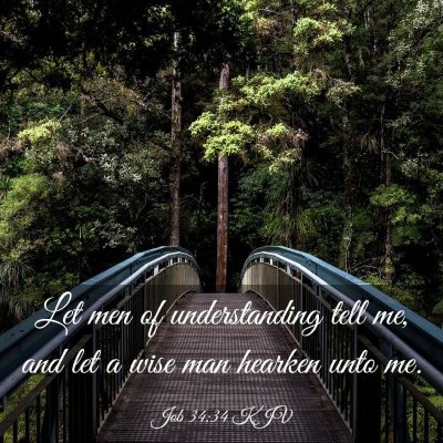 Picture 03 - Job 34:34 KJV - Let men of understanding tell me, and let a wise - Bible Verse Picture