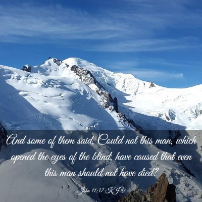 Picture 03 - John 11:37 KJV - And some of them said, Could not this man, which - Bible Verse Picture