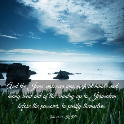 Picture 03 - John 11:55 KJV - And the Jews' passover was nigh at hand: and many - Bible Verse Picture