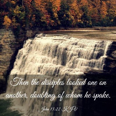 Picture 03 - John 13:22 KJV - Then the disciples looked one on another, - Bible Verse Picture