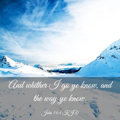 Picture 03 - John 14:4 KJV - And whither I go ye know, and the way ye - Bible Verse Picture