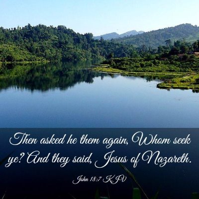 Picture 03 - John 18:7 KJV - Then asked he them again, Whom seek ye? And they - Bible Verse Picture
