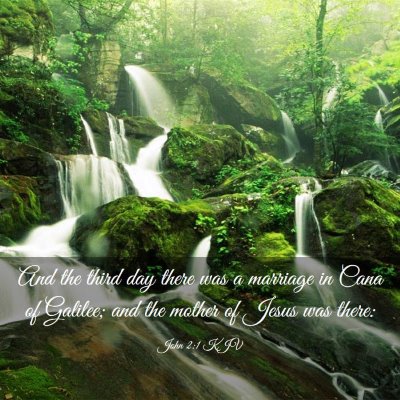 Picture 03 - John 2:1 KJV - And the third day there was a marriage in Cana of - Bible Verse Picture