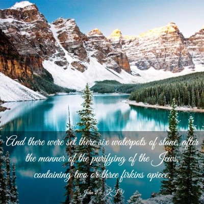 Picture 03 - John 2:6 KJV - And there were set there six waterpots of stone, - Bible Verse Picture