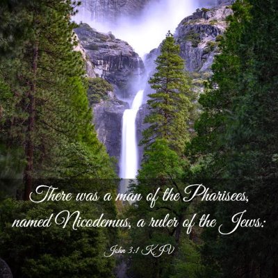 Picture 03 - John 3:1 KJV - There was a man of the Pharisees, named - Bible Verse Picture