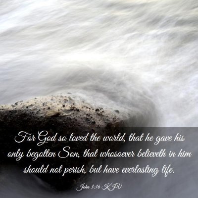 Picture 03 - John 3:16 KJV - For God so loved the world, that he gave his only - Bible Verse Picture