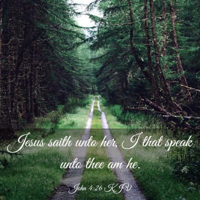 Picture 03 - John 4:26 KJV - Jesus saith unto her, I that speak unto thee am - Bible Verse Picture