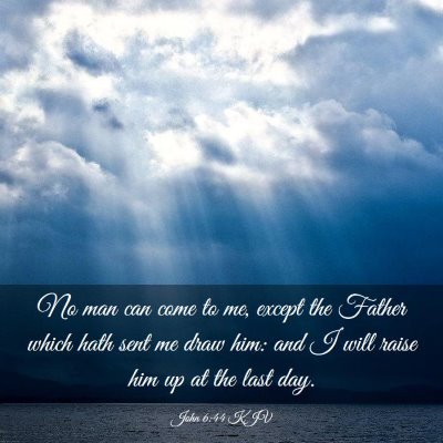 Picture 03 - John 6:44 KJV - No man can come to me, except the Father which - Bible Verse Picture