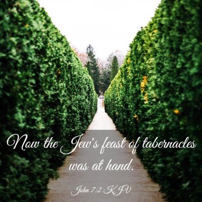 Picture 03 - John 7:2 KJV - Now the Jew's feast of tabernacles was at - Bible Verse Picture