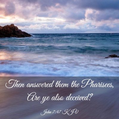Picture 03 - John 7:47 KJV - Then answered them the Pharisees, Are ye also - Bible Verse Picture